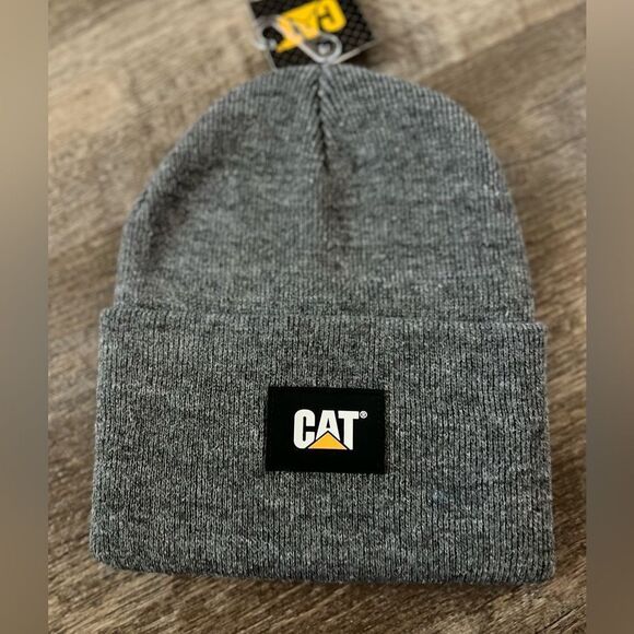 Caterpillar CAT Label Cuff Beanie- Gray - Picture 1 of 2